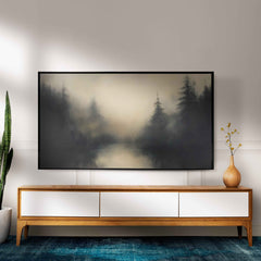 Samsung Frame TV Art | Abstract Neutral Modern organic Art | Modern Farmhouse Decor |Winter Landscape| Instant Download|TVS8