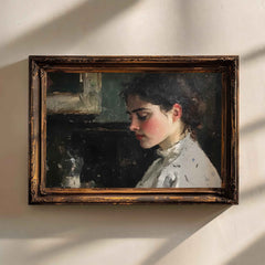 Victorian Woman Portrait Print: Timeless Home Decor (PDF Download)