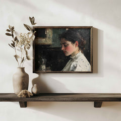 Victorian Woman Portrait Print: Timeless Home Decor (PDF Download)