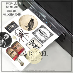 Rustic Halloween Ephemera Kit | Gothic Junk Journal & Vintage Collage | Digital Download