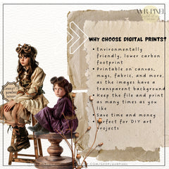 200 Vintage Steampunk Ephemera Printable, Junk Journal Kit, DIY Collage Pack (PDF Download)